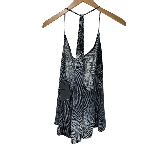 Hurley Tank Top Geo Print Racerback Slouchy Slider Strap Tank Top Womens M - Picture 4 of 7